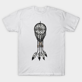 FEATHERED DREAMCATCHER Illustrated Native American Design T-Shirt